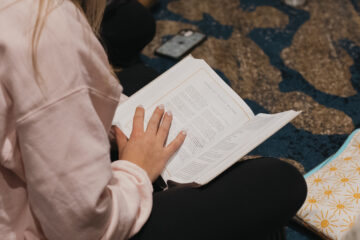 Woman reading her Bible